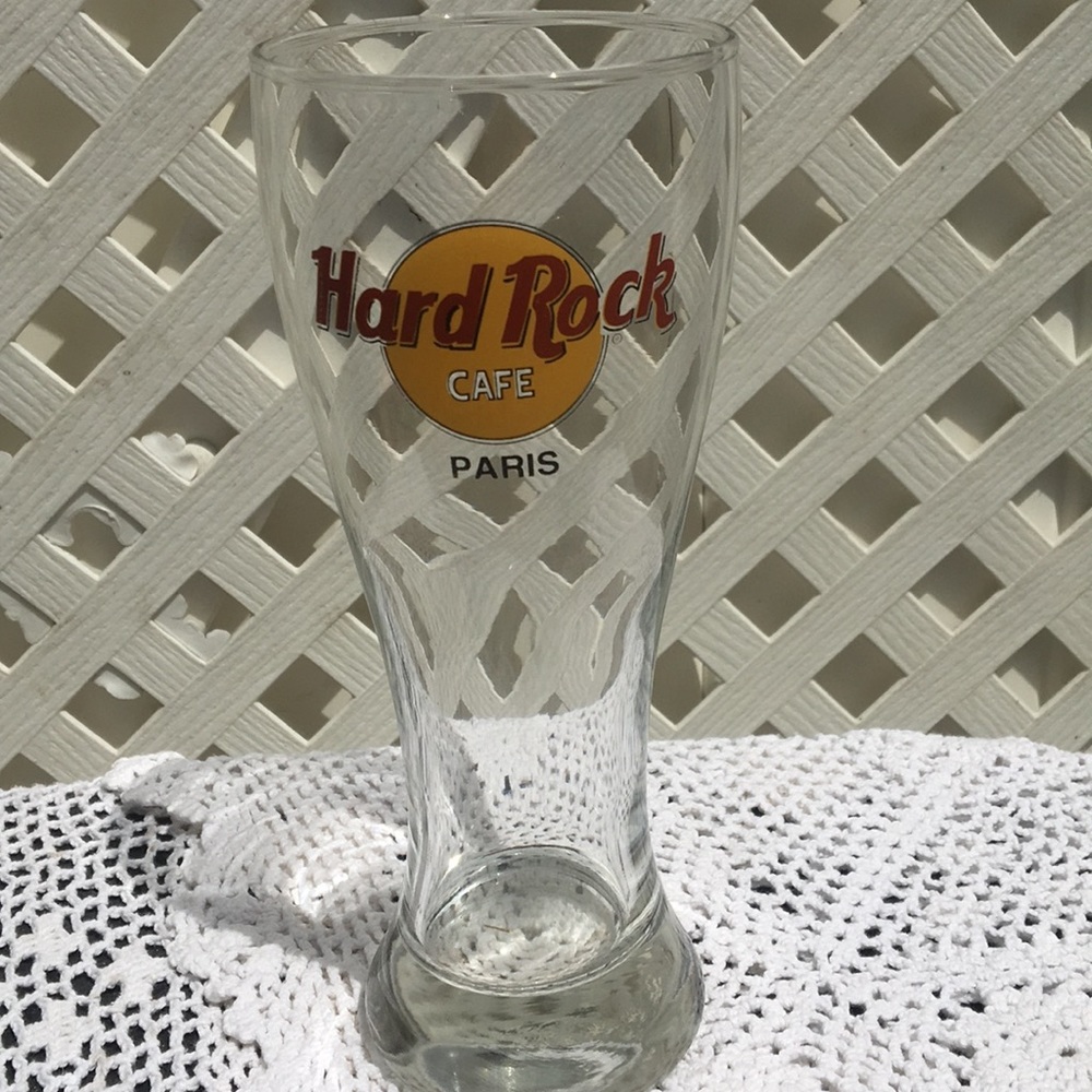Hard Rock Paris tall beverage glass